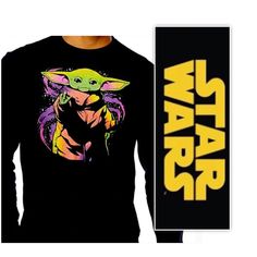 Nwt Star Wars Unisex Baby Yoda Sweatshirt - Solid Black Classic Crewneck Long Sleeved Sweatshirt With A Baby Yoda Graphic Mid Chest. Size Medium. Pit To Pit Is 20’inches Wide, Length Is 26 Inches Long. Pet, Smoke, Stain And Snag Free. New With Tag! Black Long Sleeve Pop Culture Top, Star Wars Hoodie, Star Wars Sweatshirt, Star Wars Men, Disney Hoodies, Star Wars Baby, Star Wars Shirts, Hooded Sweatshirt Men, White Hoodie