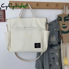 Woman Canvas Tote Shoulder Messenger Bag Handbag With An External Pocket Reusable Grocery Shopping Bags Zipper Closure SPECIFICATIONS Types of bags: Shoulder & Handbags Size: 29*10*31cm/11.4*3.9*12.2inch(Manual measurement, may be 1-3cm error) Shape: Casual Tote Products include: 1* Shoulder Bag Product Name: Shoulder Bag Occasion: Dating, School, Travel, Work, Daily Number of Handles/Straps: Three Main Material: Canvas Lining Material: Polyester Length of Shoulder Strap: 110cm/43.3inch Interior: Cell Phone Pocket Handbags Type: Shoulder Bags Function: Make up, Umbrella,Sunglasses, Mobile Phone, Sundry Storage Exterior: Open Pocket Colour: Beige,Brown,Light Blue,Yellow,Black Closure Type: zipper Describe Material: Canvas Inside Material: Polyester Fiber Open Way: Zipper Outside Of The Bag: Casual White Shoulder Diaper Bag, Casual Diaper Bag With Removable Pouch For Daily Use, White Casual Diaper Bag For Everyday Use, Casual White Diaper Bag, Casual White Diaper Bag For Everyday, White Casual Diaper Bag For Daily Use, Casual White Diaper Bag For Daily Use, Womens Messenger Bag, Grocery Shopping Bags