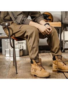 Men Casual Pants, Men's Casual Retro American Loose Straight Cargo Pants Harem Pants Straight Cargo Pants, Y2k Camo, Style Cargo Pants, Overalls Men, Biker Pants, Pilot Jacket, Streetwear Clothes, Camo Cargo Pants, Tactical Pants