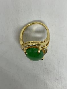 Vintage Lucky Green Nephrite Jade ring Large green nephrite jade Ornate gold finished White bronze Vintage ring, does not tarnish, NOT sterling Size 6, 6.5 or 8.5 My jeweler can custom re size for a $10-$20 fee All rings are shipped free in the US in a nice gift box. Check out our over a THOUSAND great reviews Engraving is $4 per letter and is not always perfect depending on the piece. It can take a few days if the jeweler is busy. This is payable to Paypal Judithsltd@gmail.com Mint Jewelry, Green Rings, Lucky Green, Ringe Gold, Golden Ring, Nephrite Jade, Jade Ring, Vintage Ring, Earrings Photo