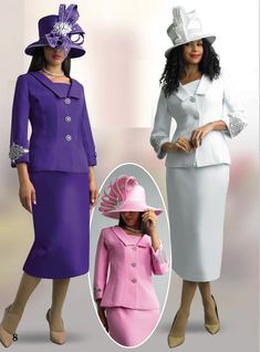 Lily and Taylor 4590 2 piece Crepe Skirt Suit Colors: Black, Pink, Purple, White Sizes: 4, 6, 8, 10, 12, 14, 16, 18, 20, 22, 24 Matching Hat Available H310 Black H386 Pink H395 White (small) H397 White H945 Purple Call (469)571-3647 or email DivasDenFashion@gmail.com to purchase hat Spring Purple Fitted Sets, Fitted Purple Spring Sets, Fitted Purple Sets For Spring, Solid Color Fitted Long Sleeve Sets, Solid Fitted Long Sleeve Sets, Spring Purple Fitted Suits, Elegant Pink Winter Sets, Fitted Long Sleeve Sets For Spring, Fitted White Suit For Winter