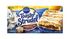 a box of toaster strudel raspberry pastries