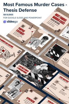 Criminology Powerpoint Template, Powerpoint Psychology, School Powerpoint Templates, Thesis Defense, Ppt Template Design, Case Presentation, Book Presentation