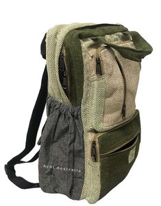 Our super sturdy hemp backpacks are designed for men and women, and have many compartments to store all your large and small bits and pieces. Featuring quality cotton lining and padding, our hemp backpacks have adjustable shoulder straps and will last you many years. Features:- *Ethically crafted in Nepal *100% Nepali grown hemp *Fully lined with woven cotton lining *Featuring a zip at the top to cover  * laptop sleeve and side pouches on each side *Loads of compartments; multi zip pockets and two side pouches. *Adjustable shoulder straps *Measuring approx Length 44cm x W: 36cm x D: 11 cm *Feedback: If for any reason you are not satisfied with your purchase please contact me before leaving negative or neutral feedback - I will do my best to rectify the situation. Thanks  Achi Australia Cotton Backpack, Cover Laptop, Bits And Pieces, Woven Cotton, Laptop Sleeve, Cotton Weaving, Laptop Sleeves, Nepal, Zip Pockets