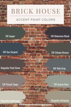 the brick house paint colors in different shades