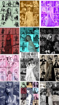 the taylor swift album covers are all different colors