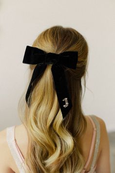 35.00 USD

Add something special to your gorgeous look! 
Our new chic velvet bows with hand-embroidered initials will grab all the attention. 
This bow will be a great addition to both your festive look and daily outfit.
It's a a favoured red carpet accessory for many an influential celebrity, from Hailey Bieber to the Duchess of Cambridge. 

We make all bows by hand in our studio, and each embroidered initial is a real work of art.

The size of the bow is 15*15 cm (5.9" x 5.9")

🤍 Check velvet… Monogram Hair Bows, Black Bow Outfit, Cynthia Core, Hair Bow Outfit, Velvet Hair Bows, Amber Wedding, Bow Outfit, Holiday Hair Accessories, Black Hair Bows