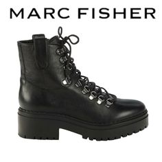 Marc Fisher Ltd Black Leather Combat Boots. Size 8.5. Nwt In Box. Chic Combat Boots Crafted From Grained Leather. Leather Upper With Round Toe And Front Laces. Leather Lining. 2" Block Heel, 1" Platform. Great For All Seasons!! Marc Fisher Combat Boots, Womens Black Combat Boots, Marc Fisher Boots, Black Leather Boots Women, White Leather Boots, Black Leather Combat Boots, Black Moto Boots, Snake Print Boots, Leather Work Boots