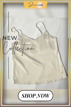 Toppies Green Camisoles Woman Sleeveless Tops Summer Tops Imitation Silk Elegant Vest Solid Color Tube Chic Vest For Summer, Beige Tank Top For Summer Party, Chic Solid Camisole Vest, Elegant Sleeveless Tank Top For Summer, Chic Camisole Vest For Summer, Summer Party Beige Camisole, Elegant Solid Color Vest For Summer, Chic Solid Color Camisole For Summer, Chic Solid Color Summer Camisole