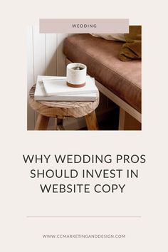 a wedding pros should invest in website copy