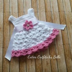 crochet baby dress pattern Baby Dress Pattern Free, Crochet Baby Dress Free Pattern, Crochet Toddler Dress, Newborn Baby Dresses, Newborn Crochet Patterns, Baby Dress Pattern, Crocheted Dress, Crochet Baby Dress Pattern, Knit Baby Dress