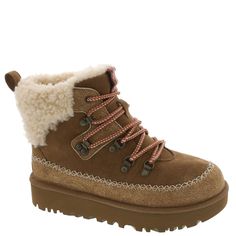 PRICES MAY VARY. Suede upper 17mm UGGplush wool lining with sheepskin collar Sugarcane EVA outsole 17mm UGGplush wool sockliner Metal eyelets, Rear pull tab, Speed hooks Classy Winter Boots, Winter Boots Women Outfits, Cute Hiking Boots, Xmas Fits, Cute Winter Shoes, Trendy Winter Boots, Best Winter Shoes, Shifting Clothes, Snow Boots Outfit