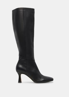 Dolce Vita - Gyra Wide Calf Boots Leather Boots Black, Wide Calf Boots, Black Knees, Wide Calf, Wide Boots, Calf Boots, Black Leather Boots, Fall Looks, Boots Black