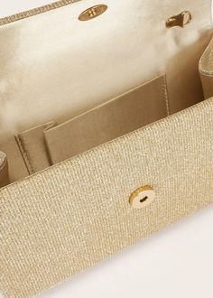 This Glitter Flap Square Dinner Bag is the perfect accessory for any formal event. The shimmering glitter adds a touch of elegance, while the detachable shoulder strap chain provides versatility. Made with durable polyester, this mini bag is both stylish and functional. Available in gold. Formal Event, Mini Bag, Shoulder Strap, Glitter, Square, Chain, Gold