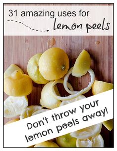 Things To Do With Lemons, Lime Benefits, Tensor Rings, Lemon Peel, Food Tips, Back To Nature