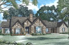 this is an artist's rendering of these european house plans