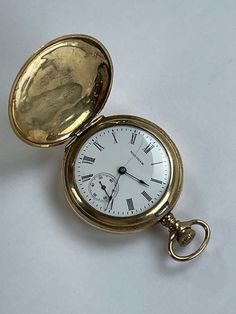 Waltham Ladies Gold Capped Hunter Case Savonette Antique Pocket Watch Porcelain Dial Made in USA In Great Working Condition, Keep Very Accurate Time. Just recently was serviced. Please have a look at our vintage watches we have constantly listed MovementManual winding Case Case materialGold/Steel Case diameter36 x 45 mm Thickness12 mm Bezel materialGold/Steel DialWhite Dial numeralsArabic numerals Arcane Oc, Film Theme, Antique Pocket Watch, 2025 Fashion, Pocket Watch Antique, Vintage Pocket Watch, Gold Caps, Pocket Watches, Tick Tock