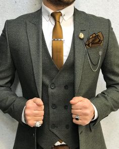 Boho Mens Wedding Suit, Wedding Suits For Groomsmen, Gromes Men Suits, Mens Wool Suit Wedding, Suits For Blonde Men, Wool Suits Men Wedding, Groom Suits For Wedding Fall, Night Wedding Suits Men, Vintage Green Suit Men