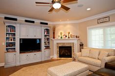 the living room is clean and ready to be used for entertainments or as an office