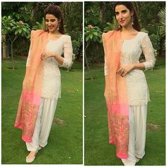 #lollywoodeiddiaries Hareem Farooq looked right in thid white outfit by @shazakmalikofficial on Eid Day 1💕👌💫 . . @stylefilebyiqra (I wish you all a very happy Eid. Stay blessed ~Iqra) Bilal Qureshi, Simple Suits, Patiala Dress, Eid Day, Eastern Wear, Pakistani Party Wear Dresses, Boutique Designs, Eastern Dresses