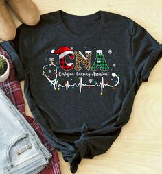 Cna Christmas Shirts, Cna Shirts, Cna Life, Certified Nursing Assistant, Crazy Mom, Nursing Assistant, Siding Materials, Nurse Shirt, Dec 8