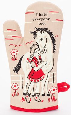 I Hate Everyone Too Oven Mitt I Hate Everyone, Hate Everyone, Blue Q, Oven Glove, Oven Mitt, Kitchen Gifts, Oven Mitts, Kids Entertainment, My Favorite Part