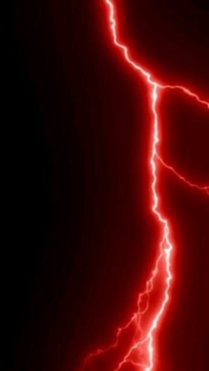 a red and black background with lightning