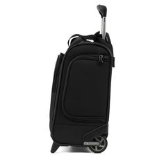 Like your personal tour guide, the Tourlite Rolling UnderSeat Carry-On will keep your travels organized and rolling smoothly. Designed to accommodate short trips on its own or be an accessory to other luggage, this compact bag is sized to fit under the seats of most domestic airlines. Keep your travel essentials close and convenient with built-in organization, including a padded laptop/tablet sleeve, roomy interior and exterior side pockets ideal for a water bottle or compact umbrella. Roll with Underseat Carry On, Compact Umbrella, Compact Bag, Tablet Sleeve, Travel Organization, Short Trip, Tablet Laptop, Tour Guide, Travel Essentials