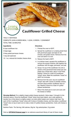 a menu for a grilled cheese sandwich