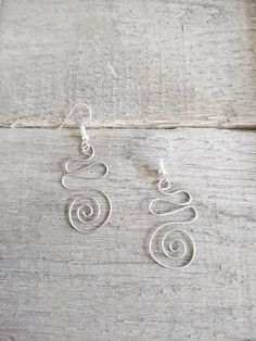 Swirly Earrings, Funky Earrings, Wire Earrings, Minimalist Earrings Swirly Earrings, Earrings Funky, Plastic Earrings, Funky Earrings, Earrings Wire, Earring Cards, Earrings Minimalist, Stainless Steel Wire, Wire Earrings