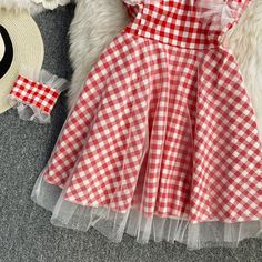 Materials: other Size: one size Color: red, black A Line Shorts, Plaid Dress, Plaid, Red, Color, Black