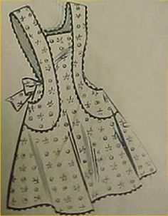 an image of a dress that is drawn in pencil and has flowers on the back