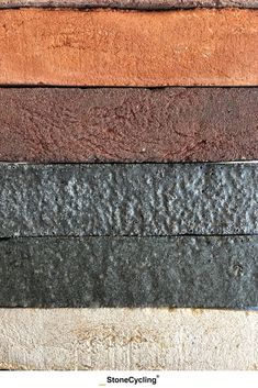 the different colors of concrete are shown in this image