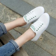 Women Lace Up Round Toe White Vulcanized Sneakers Shoes – lastrafashion Casual Women Shoes, Vulcanized Sneakers, Women Shoes Fashion, Round Toe Sneakers, Women Platform Sandals, Ankle Shoes, Round Toe Shoes, White Sneakers Women, Comfy Shoes