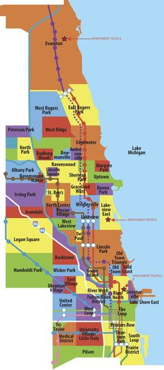 a map of the chicago metro system