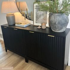 Jasper Boho Wood Fluted Storage Cabinet Black | Nathan James Black Entry Cabinet, Accent Cabinet Entryway, Black Sideboard Decor, Fluted Tv Console, Fluted Cabinet Doors, Fluted Console Table, Shoe Storage Cabinet Entryway, Wall Bar Shelf, Fluted Cabinet