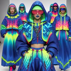 Outfit Inspiration Women, Holography, Modern Style Design, Fashion Corner, Rave Fashion, Cyberpunk Fashion, Fresh Outfits