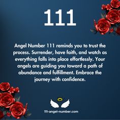 an angel number 11 reminds you to trust the process, surrounded by red roses and leaves