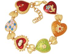 PRICES MAY VARY. Add a dramatic touch to your wrist with these statement charm bracelet featuring colorful stones for truly stand-out style Made from high quality zinc alloy, various coloful retro heart pendants, adjustable fit with 2" extender and lobster clasp Perfect touch for daily casual look or also can be worn for formal event or evening party, choice is yours Available in set of necklace, earrings and bracelets, also as single items Our motto is Confidence - if you have it, you can make Bohemian Style Multicolor Metal Charm Bracelet, Bohemian Multicolor Metal Charm Bracelet, Valentine's Day Multicolor Charm Bracelet, Multicolor Nickel Free Metal Bracelets, Nickel Free Multicolor Metal Bracelets, Nickel-free Multicolor Metal Charm Bracelet, Multicolor Heart-shaped Metal Jewelry, Multicolor Heart Shaped Metal Jewelry, Heart-shaped Multicolor Metal Jewelry