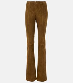 Christian Louboutin Kate 100, Leather Pants Style, Christian Louboutin Kate, Suede Tops, Suede Coat, Flared Pants, Leather Care, Leather Pumps, Slim Legs