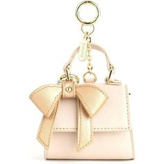 Cottontail Mini - Beige Vegan Leather Bag Keychain. Logo Charm Bag For Everyday Use, Luxury Bag Charm With Keychain, Everyday Bag Charm With Lobster Clasp, Elegant Bag Charm For Everyday Use, Rectangular Bag Charm With Key Clip, Rectangular Logo Bag Charm, Luxury Bags With Key Leash, Gift Keychain With Logo Charm, Logo Charm Keychains For Gifts