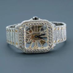 vvs moissanite watch | diamond watch | iced out watch | hip hop watch | luxury watch | iced out | automatic watch | watches for men | watch by ShaxmiJewels on Etsy