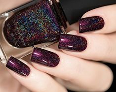 Ilnp Polish, Orchid Nails, Makeup Creative, Real Nails, Foundation Shade, Polish Nails, Lady Fingers, Holographic Nail Polish, Nail Polish Art