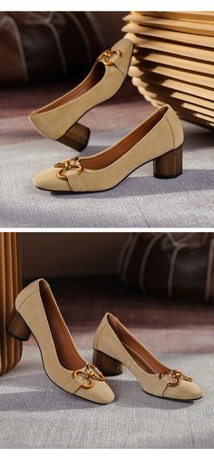 CHIKO Khloe Square Toe Block Heels Pumps Shoes Luxury Vintage Heels With Block Heel, Chiko Shoes, Luxury Heels With Leather Sole, Square Toe, Chic Square Toe Heels With Gold-tone Hardware, Luxury Square Toe Heels With Gold-tone Hardware, Elegant 4-inch Square Toe Kitten Heels, Shoes Heels Pumps, Pump Shoes, Loafer Shoes