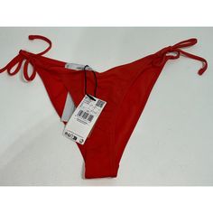 Thanks For Shopping Our Store! Please Ask Any Questions You May Have! Red Tie-side Bottoms For Sunbathing, Red Tie-side Pool Bottoms, Red Tie-side Swimming Bottoms, Casual Red Swimwear For The Pool, Red Tie-side Bottoms For Summer, Red Tie-side Summer Bottoms, Spring Pool Red Bottoms, Casual Red Swimwear For Party, Casual Red Party Swimwear