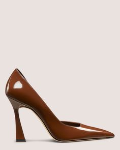 VINNIE 100 DORSAY PUMP | Stuart Weitzman Dark Brown Heels, Dorsay Heels, Brown Pumps, Gold Pumps, Future Outfit, Clothes Shopping, Brown Heels, Shoes Heels Pumps, Stiletto Pumps