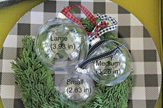 Chinoiserie Chic Inspired Christmas Ornaments, Modern Christmas Decor, Cabin Holiday, Tree Decoration, Christmas Ball, Classic Holiday, Blue - Etsy Buffalo Plaid Christmas Ornaments, Plaid Christmas Ornaments, Farmhouse Easter Decor, Buffalo Plaid Christmas, Fabric Ornaments, Christmas Decorations Rustic, Farmhouse Christmas Decor