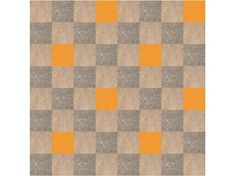 an orange and grey checkerboard pattern with squares on the bottom, in shades of gray