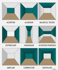 an image of different types of walls and flooring in the same color palettes