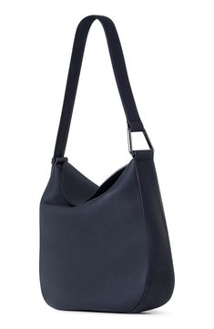 Creative Director Albert Kriemler creates the perfect everyday bag in this slightly slouchy hobo made from napa calfskin with signature trapezoid-ring hardware. Magnetic flap closure Adjustable shoulder strap Interior zip pocket Leather Imported Designer Handbags Designer Everyday Hobo Shoulder Bag, Designer Hobo Bag For Everyday, Designer Hobo Bag With Detachable Handle For Everyday, Designer Hobo Bag With Adjustable Strap For Everyday, Designer Textured Leather Hobo Bag For Travel, Designer Textured Leather Hobo Bag, Designer Textured Leather Shoulder Bag For Everyday Use, Designer Hobo Bag With Removable Pouch For Everyday Use, Modern Textured Leather Hobo Bag For Shopping